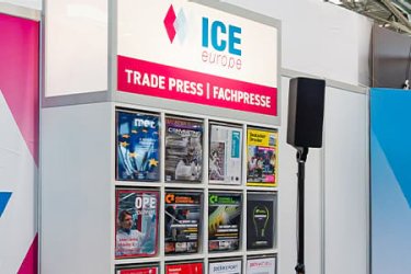 Press stand at ICE Europe